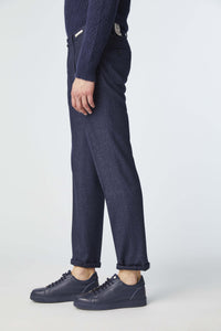 Garment-dyed michael pants in blue blue