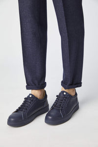 Garment-dyed michael pants in blue blue