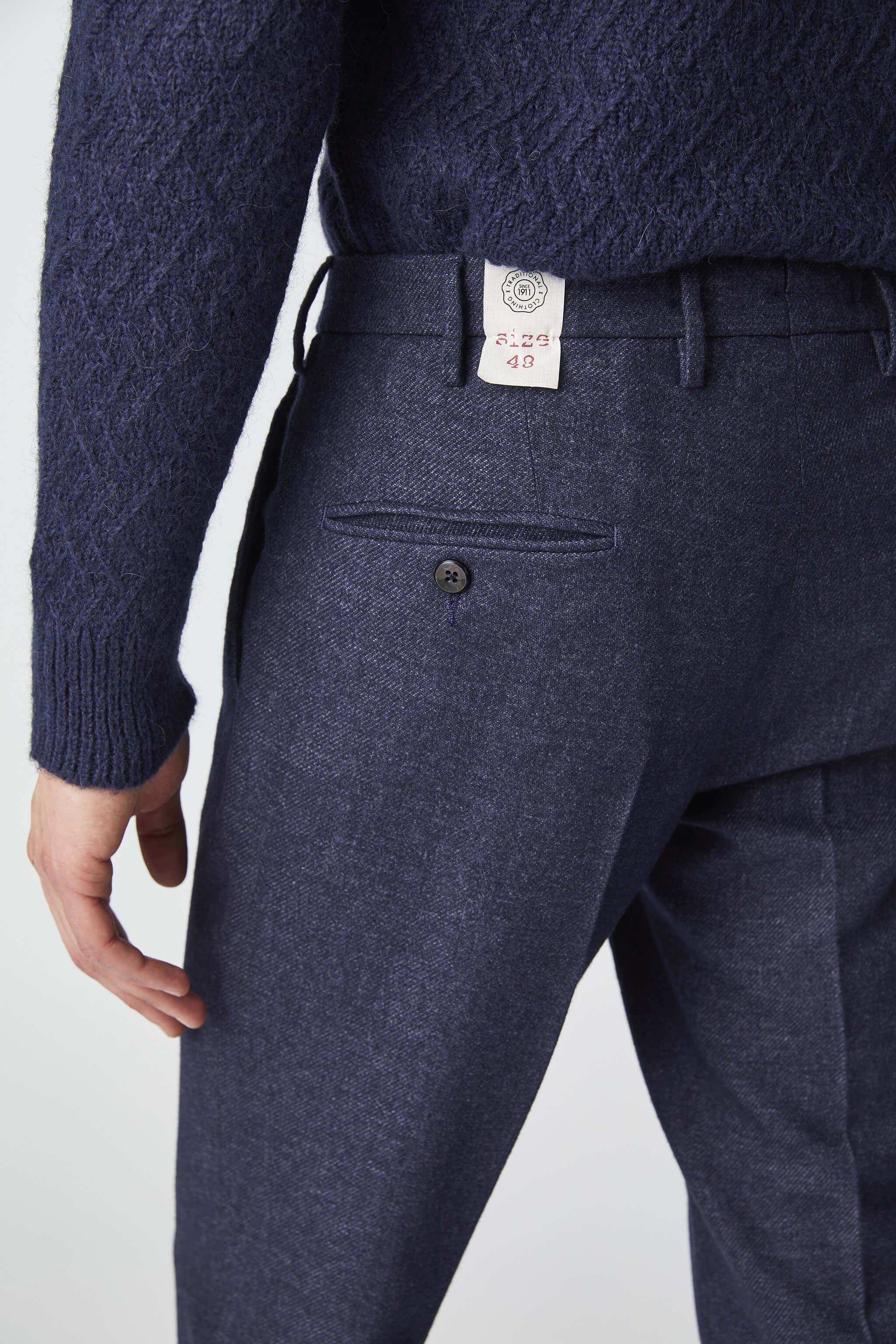 Garment-dyed MICHAEL pants in blue