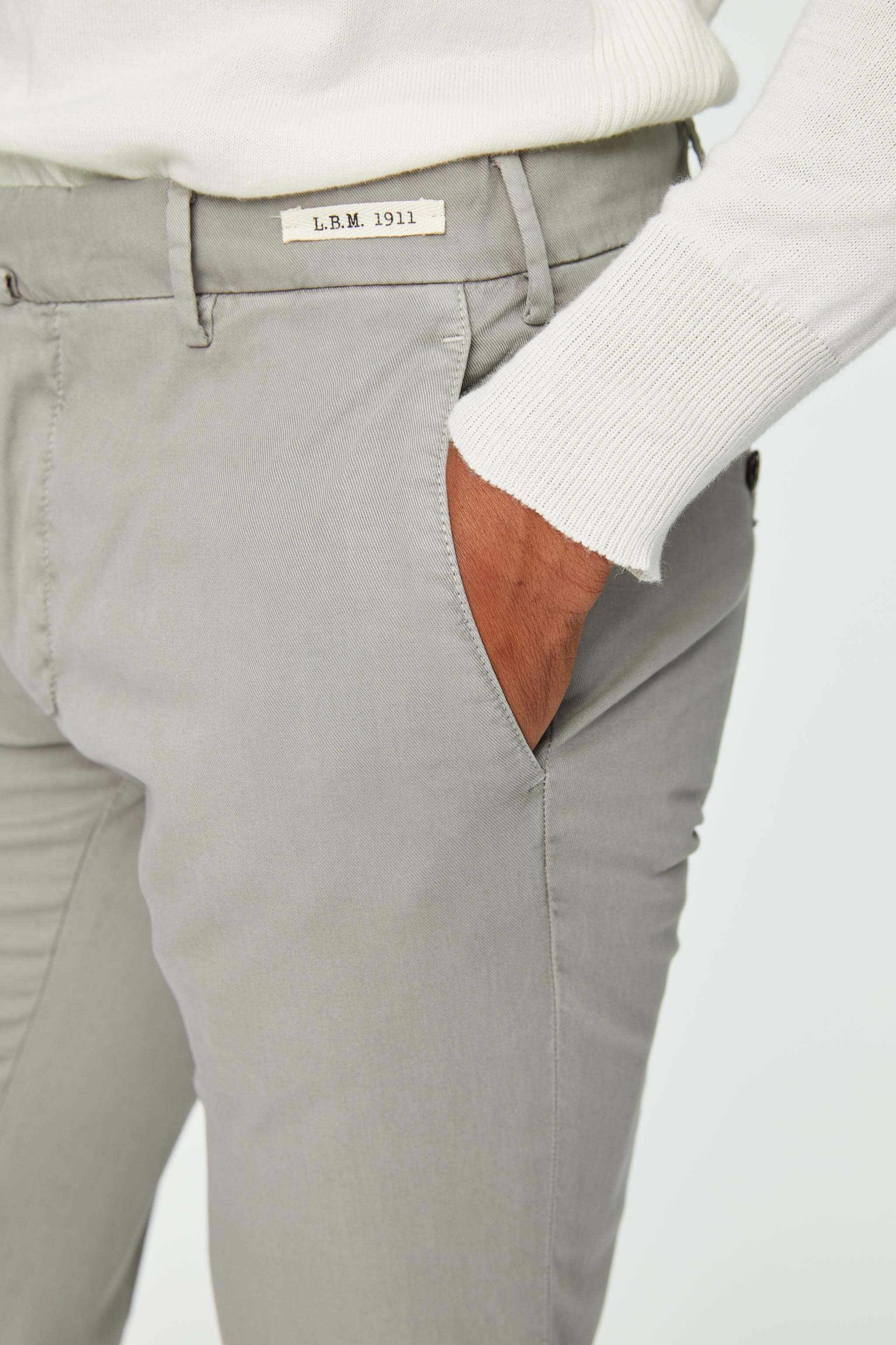 Garment-dyed RAY pants in gray