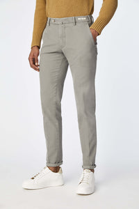 Garment-dyed ray pants in light gray light grey