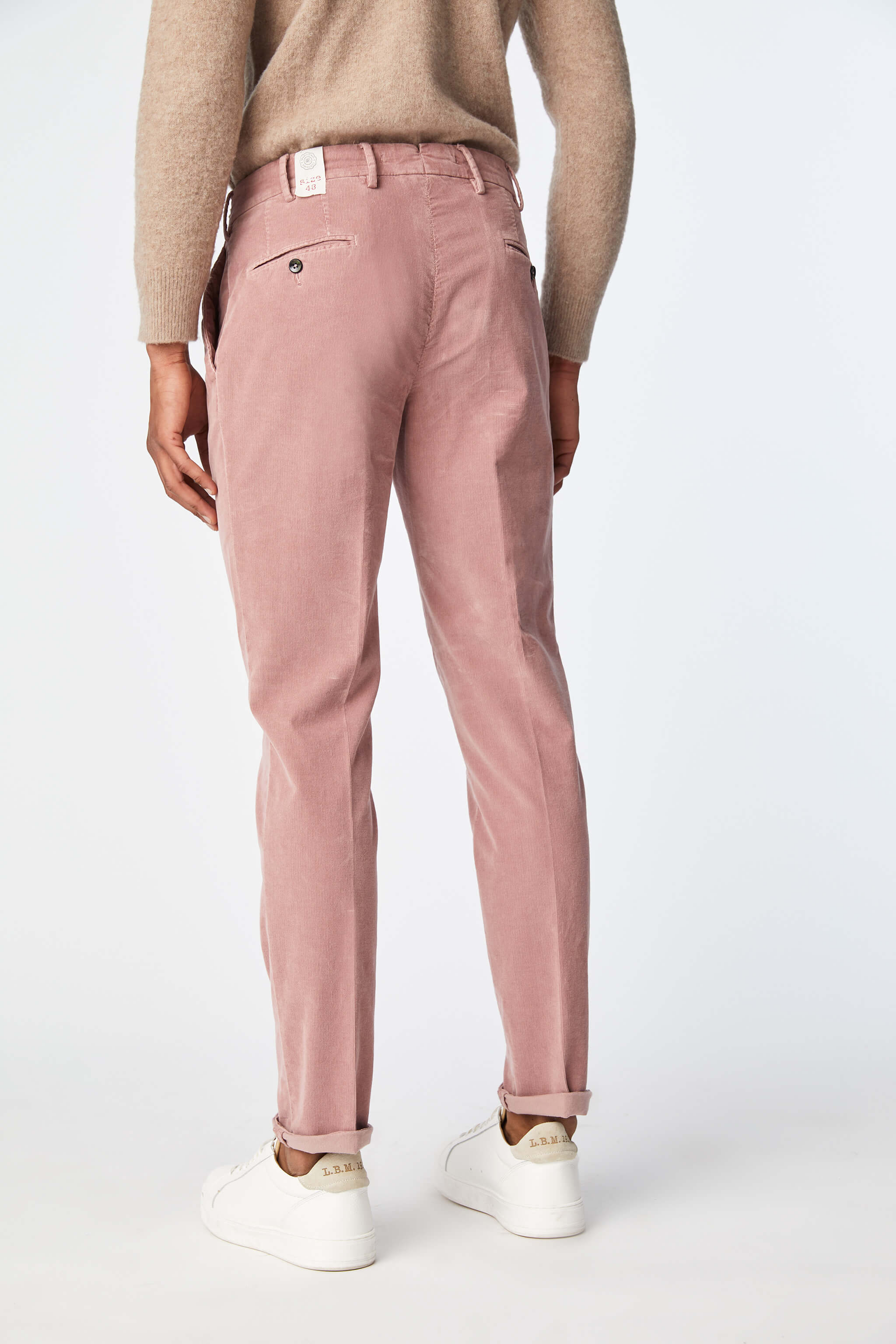 Garment-dyed MUDDY pants in pink