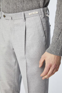 Michael pants in gray m�lange light grey