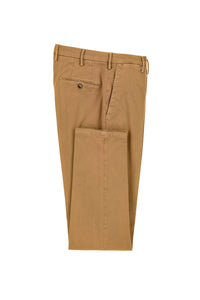 Garment-dyed elton pants in camel brown
