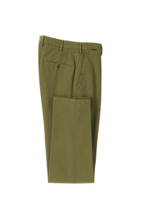 Garment-dyed elton pants in green dark green