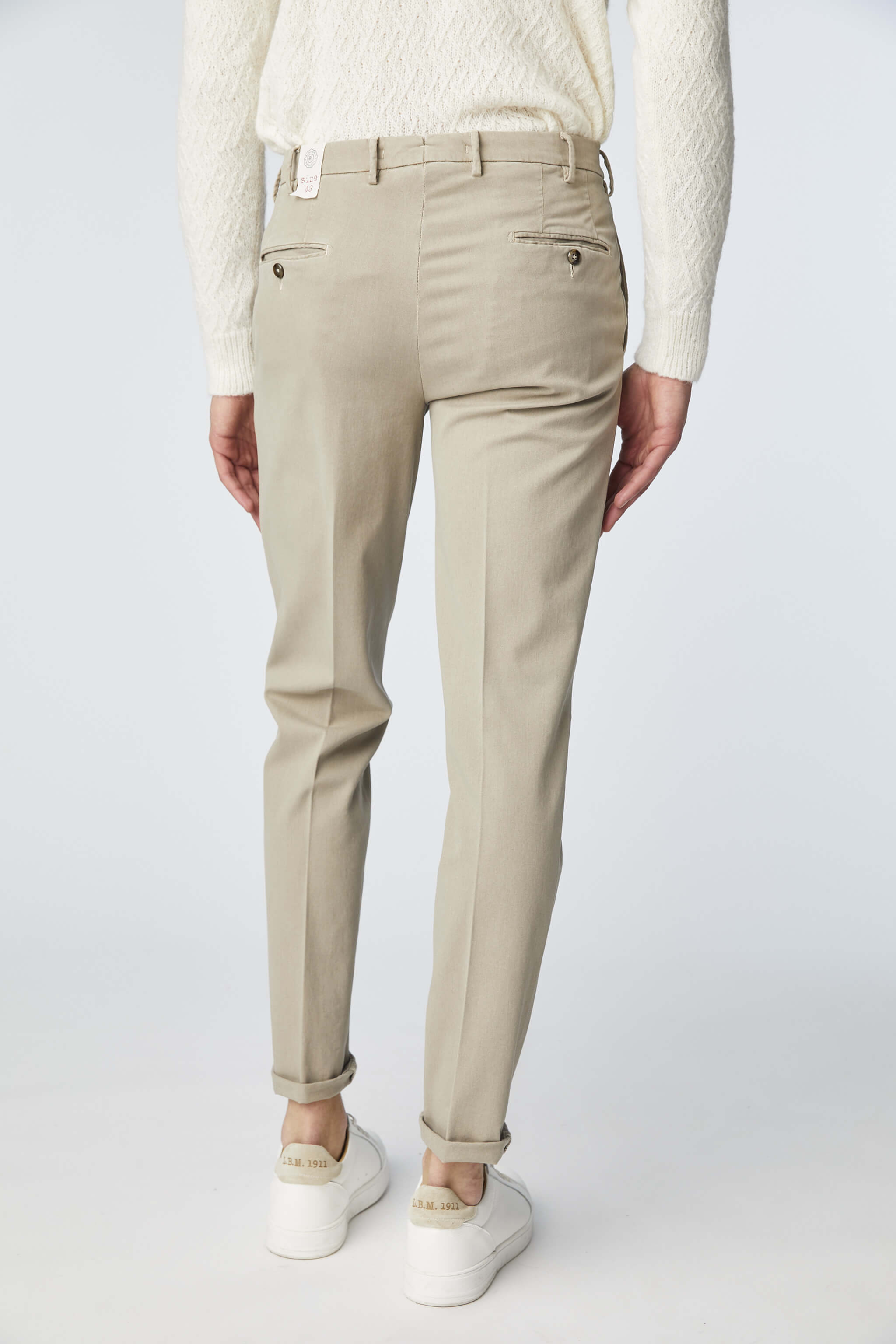 Garment-dyed ELTON pants in beige