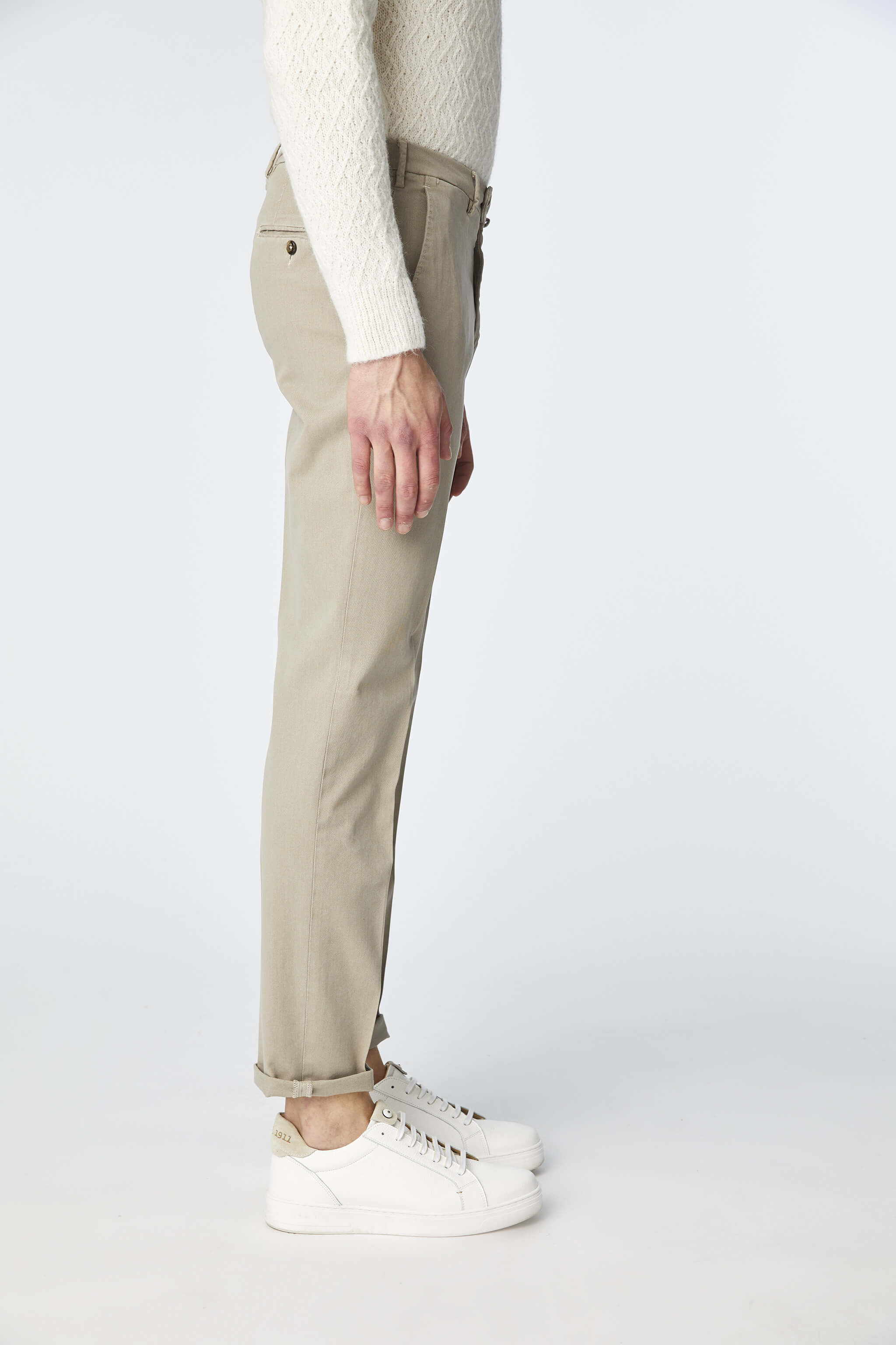 Garment-dyed ELTON pants in beige