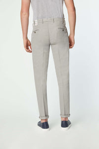 Garment-dyed elton pants in light gray light grey