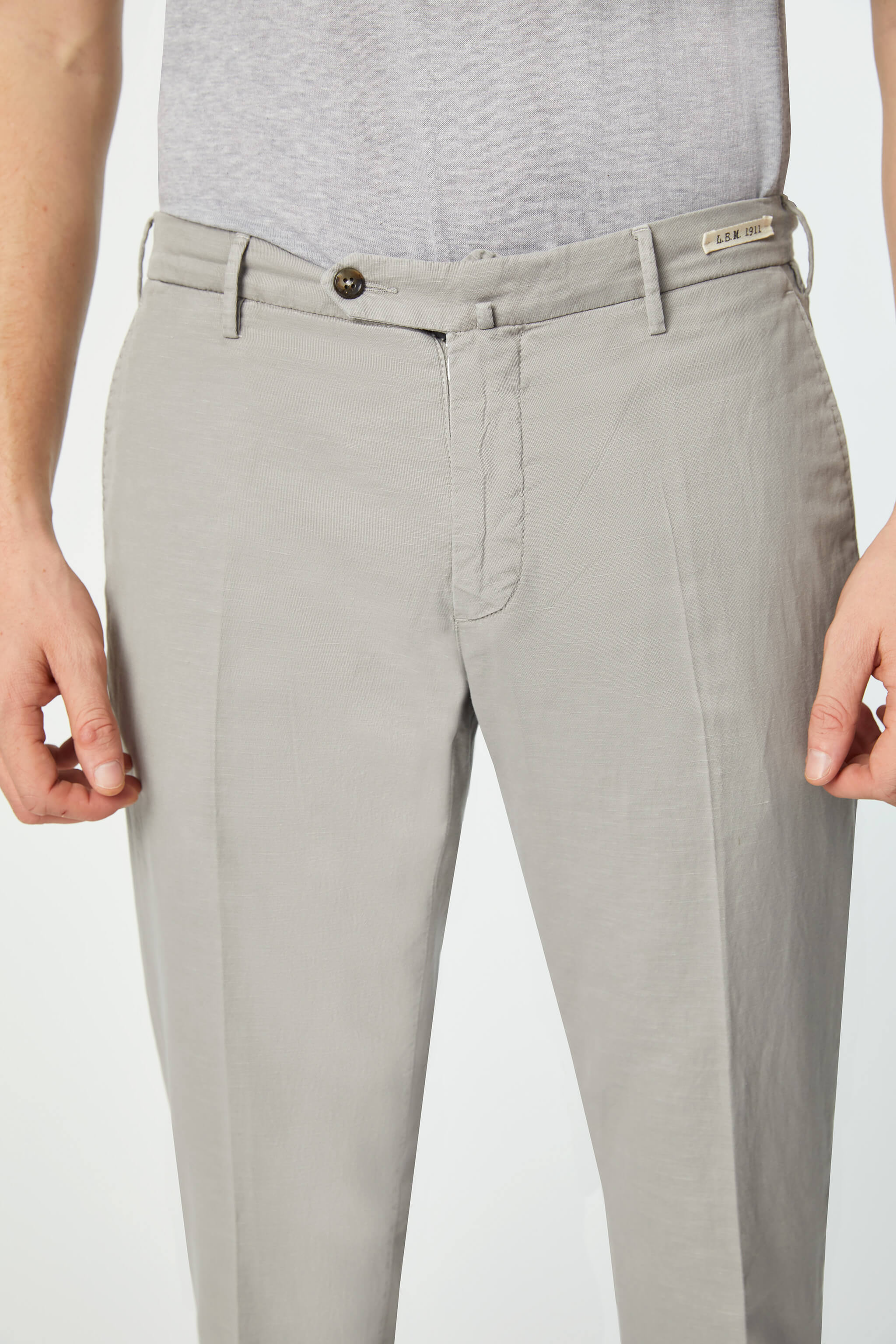 Garment-dyed ELTON pants in light Gray