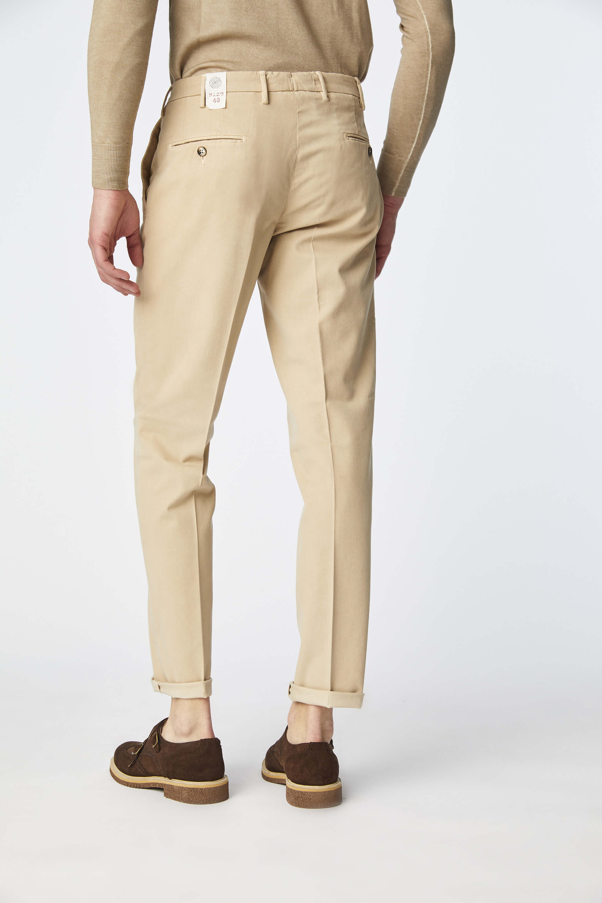 Garment-dyed ELTON pants in beige