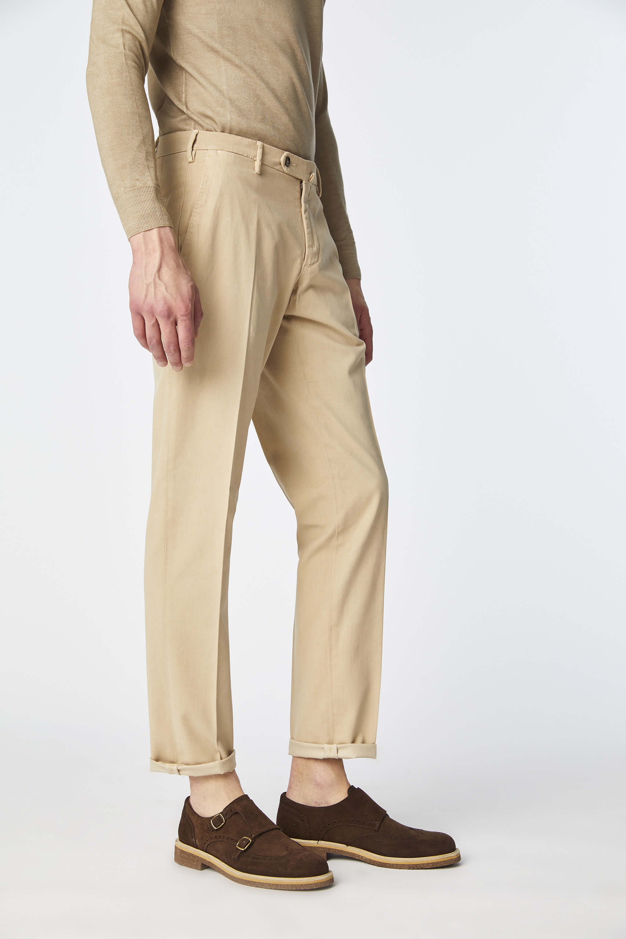 Garment-dyed ELTON pants in beige