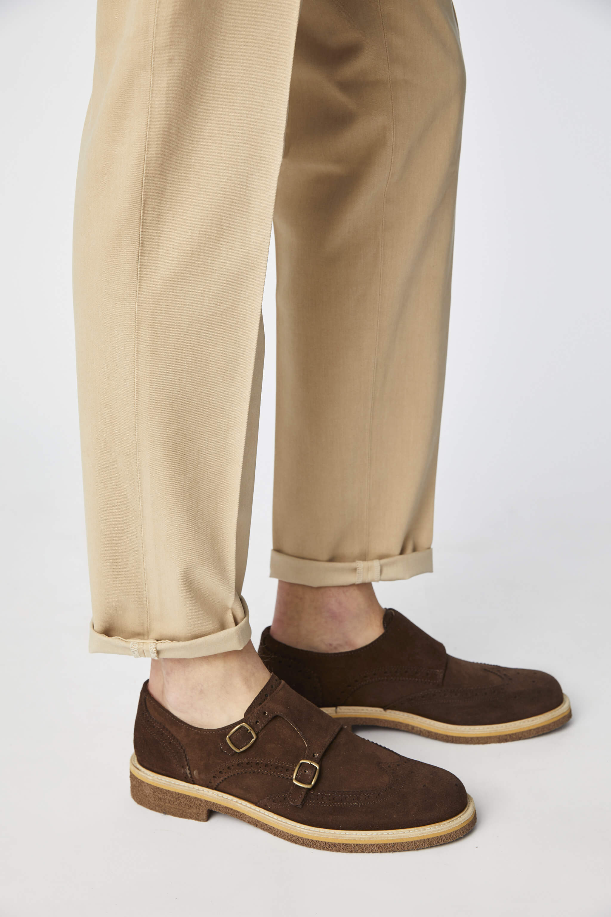 Garment-dyed ELTON pants in beige