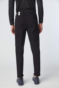 Garment-dyed michael pants in black black