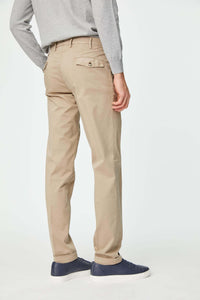 Garment-dyed rod pants in hazelnut beige