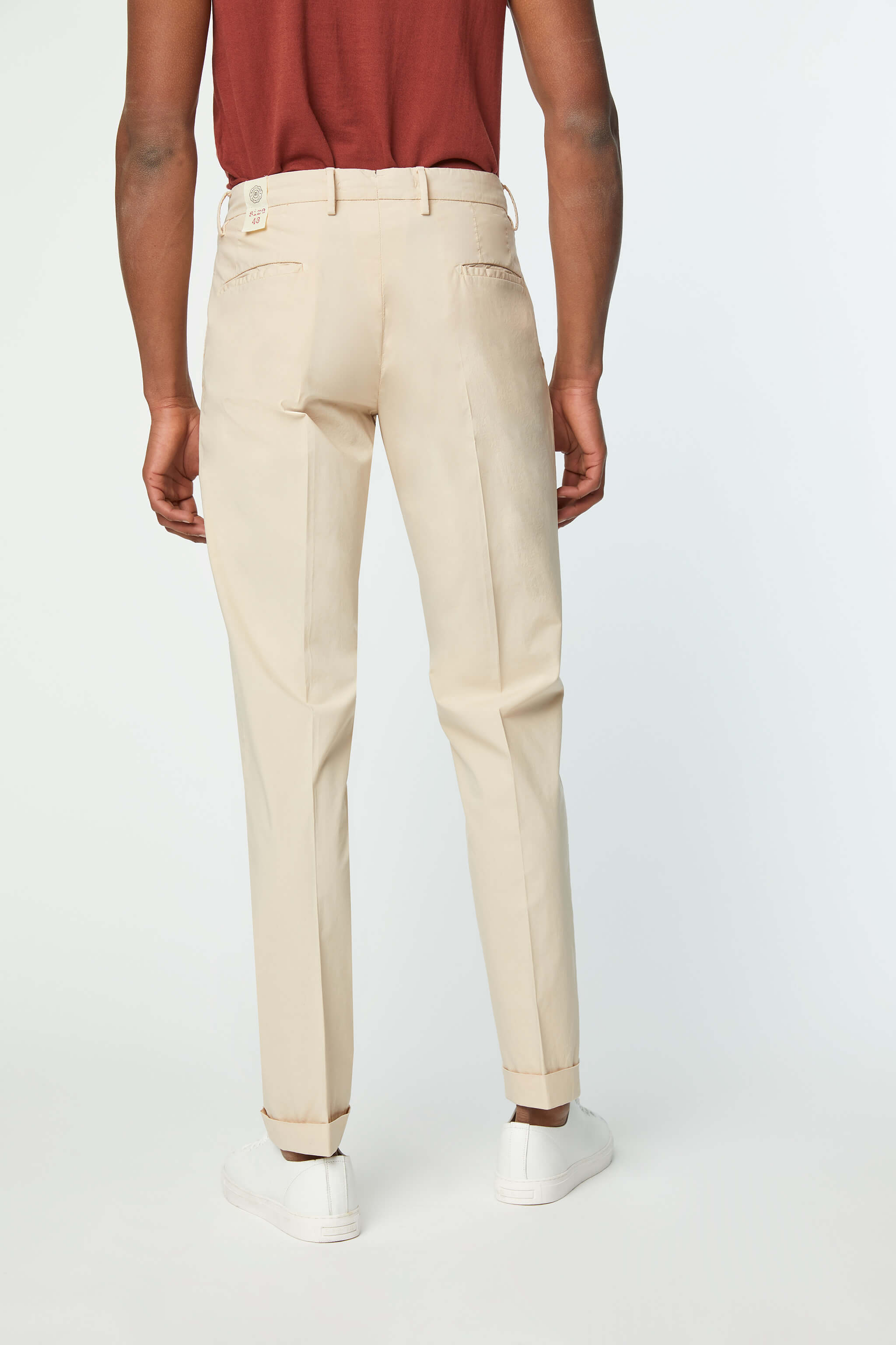 Garment-dyed PHIL pants in White