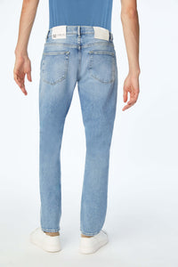 Jeans 5 tasche dritto azzurro azzurro