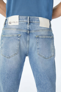 Jeans 5 tasche dritto azzurro azzurro