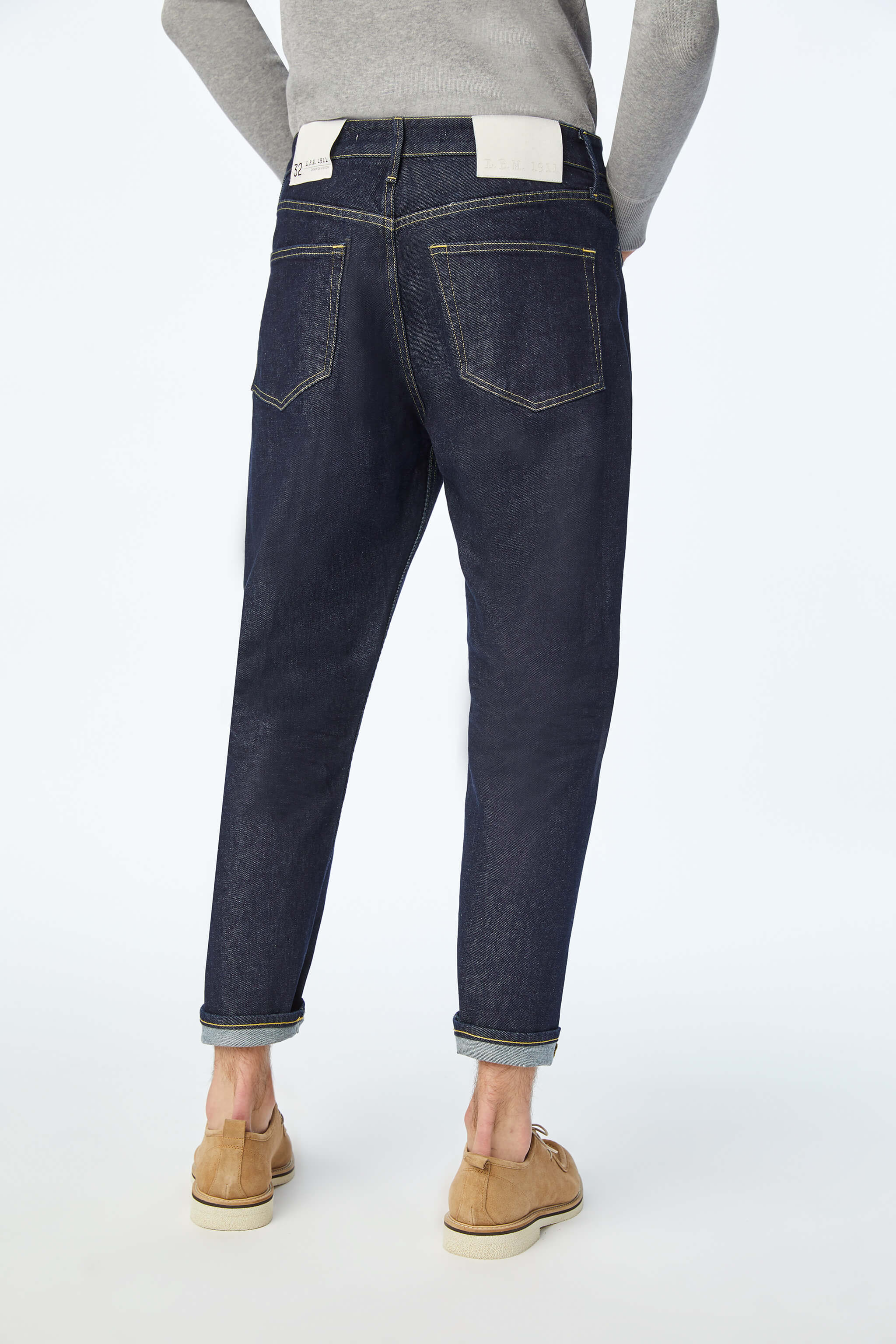 Jeans 5 tasche baggy blu