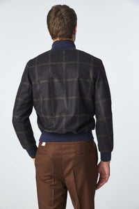 Bomber in jersey blue