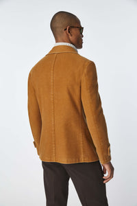 Peacoat in wool brick