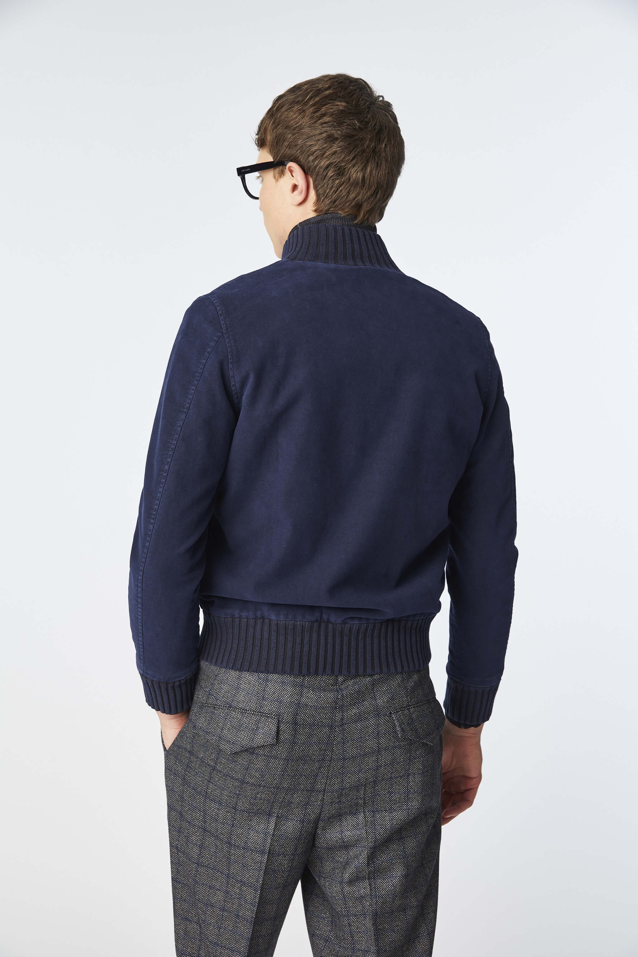 Garment-dyed bomber