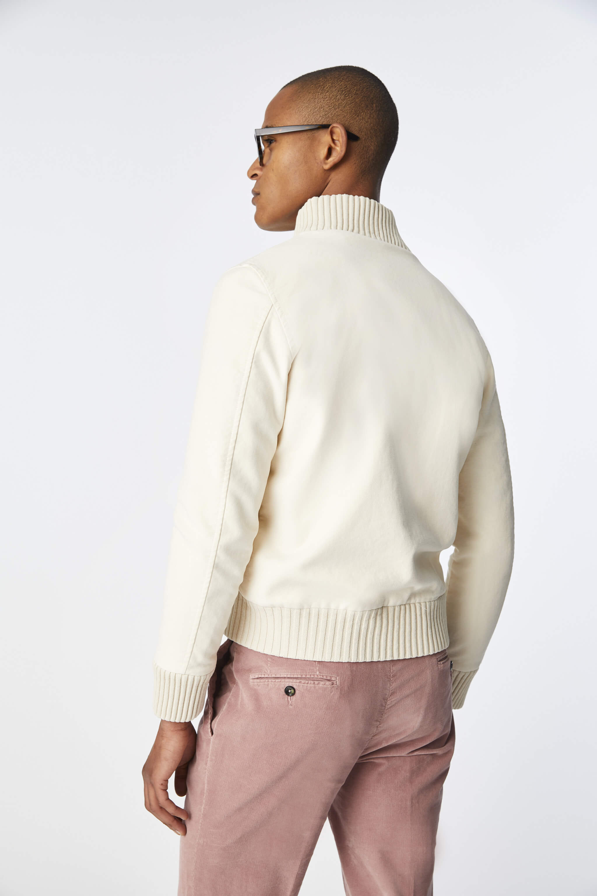 Garment-dyed bomber